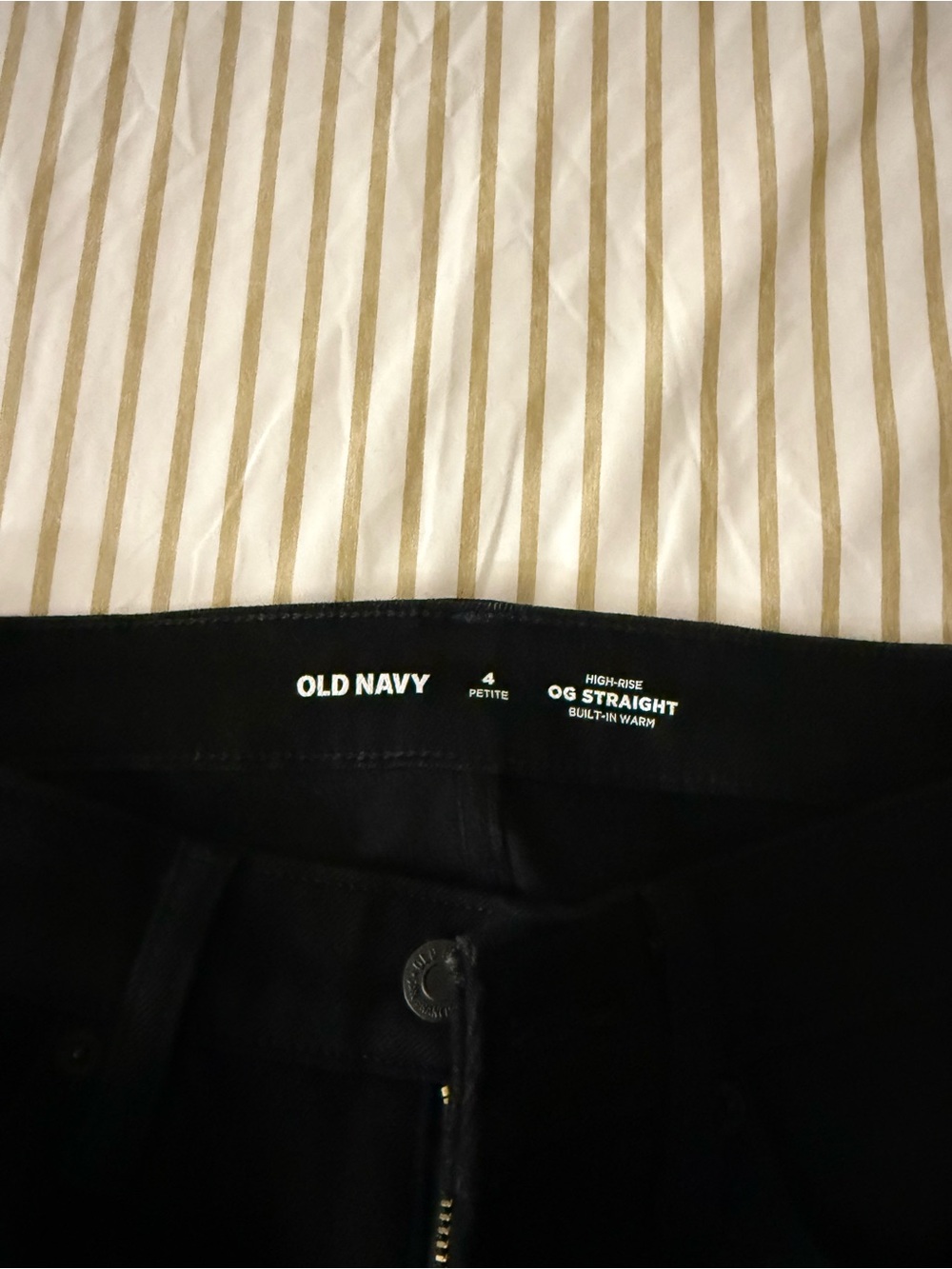 Old Navy Black OG Straight High-Rise Pants